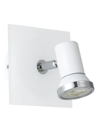 EGLO LED Wandlampe Tamara 1 - Feuchtraumleuchte für das Badezimmer, spritzwassergeschützt (IP44) mit schwenkbarem Spot für individuelle Lichtausrichtung und warmweißem Licht. Ideal für jeden Einrichtungsstil.