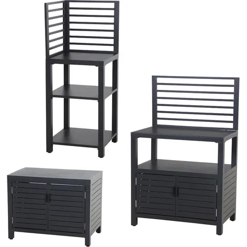 Outdoor Kitchen Texas 3er-Set - Grills: Hochwertiges 3er-Set für das ultimative Grillvergnügen im Freien, ideal für gesellige Abende und BBQ-Events.