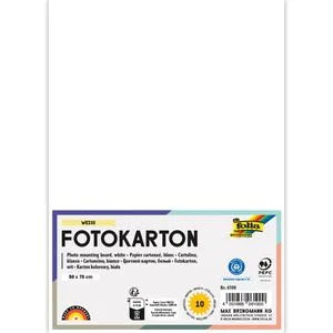 Folia Fotokarton 6100, 50 x 70 cm, weiß, 300g/qm, 10 Blatt