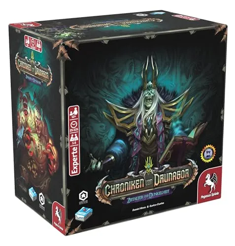 Pegasus/Frosted 57340G Chroniken von Drunagor - Kooperativer Dungeon Crawler - Gesellschaftsspiel ohne Spielleiter, bietet viele Miniaturen und spannende Abenteuer für gemeinsame Erlebnisse.