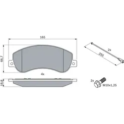 Bosch Bremsbelagsatz 0 986 494 170 - Hochleistungs-Scheibenbremse - Bremsbeläge für zuverlässige Bremsleistung, ideal für sicheres Fahren und optimale Fahrzeugkontrolle.