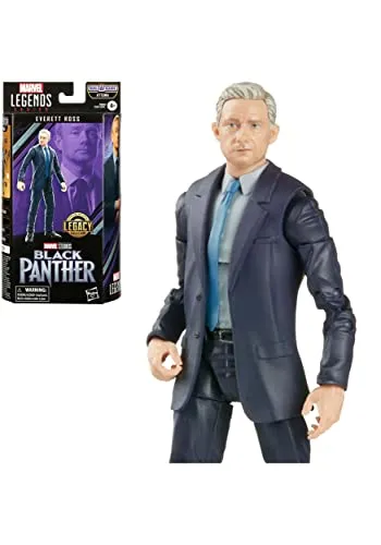 Marvel Hasbro Legends Series Black Panther Legacy Collection 15 cm große Everett Ross Figur, Accessoire, 3 Build-A-Figure Teile, Multi, F6844