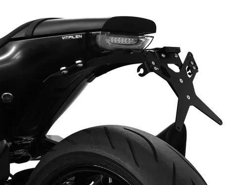 ZIEGER Kennzeichenhalter für Husqvarna Vitpilen 701 - Hochwertige Kennzeichenhalterung, pulverbeschichtet und ideal für Straßenmotorräder, inklusive Montagezubehör für einfachen Einbau.