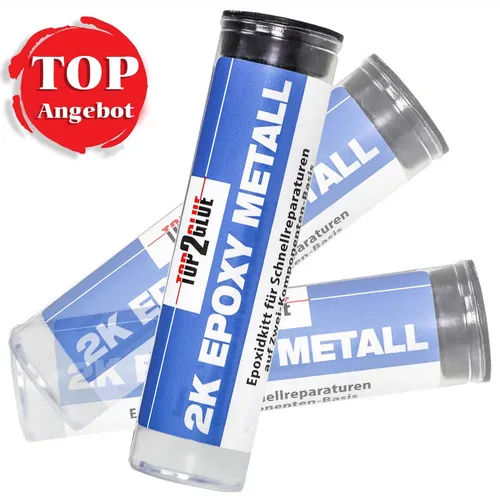 2K Epoxidkitt Kaltmetall – 2-Komponenten Epoxy Putty Reparaturknete bis 300 °C