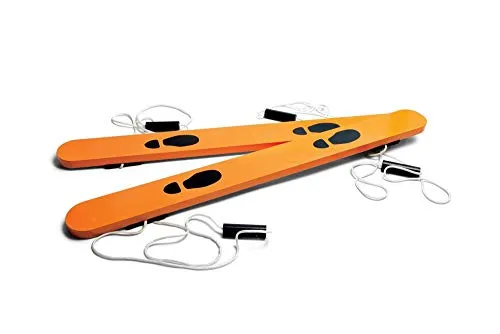 BS Toys Holzlaufski für Kinder ab 4 Jahren - Outdoor-Spielzeug für 2 Spieler, fördert Balance und Teamarbeit, aus robustem Holzfaser gefertigt, ideal für aktive Kinder.