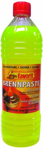 Favorit 1 Liter Flasche Brennpaste für Sicherheitsbrenner - Bio Alkohol Brennstoff in Gel-Form, ideal für sicheres und nachhaltiges Kochen im Freien.