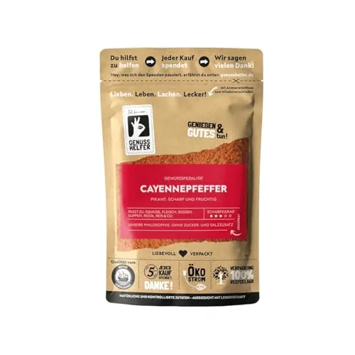 Bremer Gewürzhandel Cayennepfeffer, gemahlen, Pfefferpulver, sehr scharf, zum Kochen und Braten, 3 x 50g
