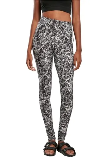 Urban Classics Damen Yoga Pants 5XL - Blackpaint - Sportleggings für Damen, schlanker Fit aus 92% Polyester und 8% Elasthan, ideal für Yoga und Fitness, maschinenwaschbar für einfache Pflege.