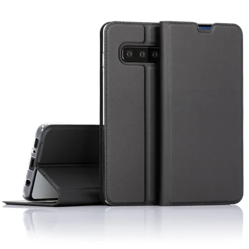 Flip Case für Samsung Galaxy S10, Leder Cover Handy Hülle Schutz Tasche Schale
