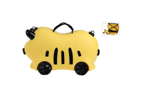 Annastore Kinder Reisekoffer – Tier-Design Trolley mit Sitzfunktion