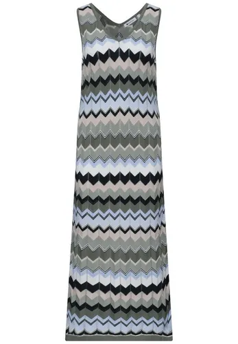 STREET ONE Midikleid multicolor Zig-Zag Dress Größe 42 in grün von Street One