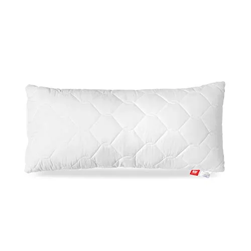 Medicate Mikrofaser Allergiker Kopfkissen 40 x 80 cm - Kissen für Allergiker mit individuell anpassbarer Höhe, sorgt für optimalen Schlafkomfort und verhindert Milbenentwicklung – pflegeleicht bis 95 Grad, Made in Germany.