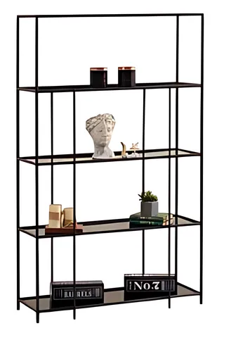 Bücherregal – zeitloses Design für Ihr Wohnzimmer - Abteilung: Erwachsene, 4 Regalfächer für optimale Stauraumnutzung, aus robustem Material, ideal für Bücher und Dekoration, Maße: 100 x 27 x 160 cm, keine Montage erforderlich, 2 Jahre Herstellergarantie.