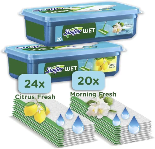 Swiffer Bodenwischer Feuchte Bodentücher 44 Stück Nachfüllpack Frischer Duft