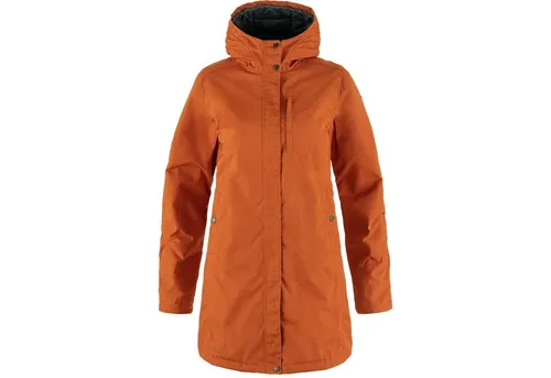 Fjällräven Kiruna Padded Parka Women Terracotta Brown (L) - Funktionsjacke aus wetterbeständigem G-1000, ideal für kalte Monate. Leicht gefüttert mit G-Loft Supreme für wohlige Wärme und verstellbarer Kapuze.