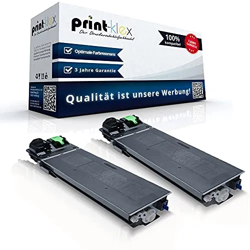 2X Print-Klex Tonerkartuschen für Sharp AR 5600 Series - Kompatible Tonerkartuschen für Sharp AR5600 Series und MX235GT, bieten bis zu 16.000 Seiten Druck bei 5% Deckung – ideal für effizientes Drucken im Büro.