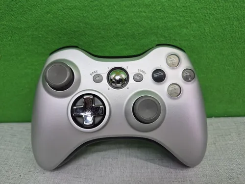 Microsof Wireless Controller silber Microsoft Xbox 360 Gut - Sehr Guter Zustand