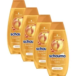 Schauma Vitalisierendes Shampoo Superfruit und Glanz 400ml 4er Pack
