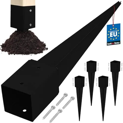KOTARBAU® Stahlpfostenträger-Set 101x101mm
