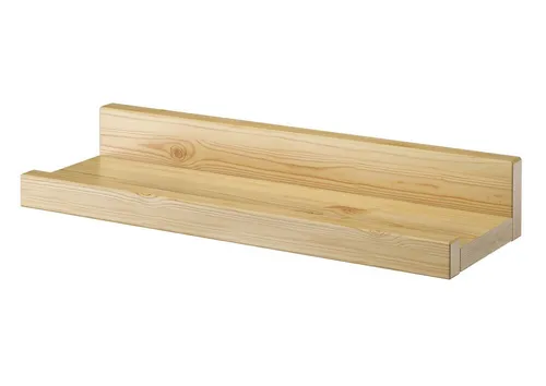 ERST-HOLZ Wandregal 50 cm aus massivem Kiefernholz - Stabiles Wandregal aus Kiefer, ideal für Fotos und Deko. Mit einer Ausladung von 16 cm perfekt zur Präsentation von Sammlerstücken oder als praktisches Regal im Büro.