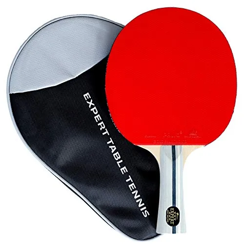 Palio Expert 3.0 Tischtennisschläger & Koffer | ITTF zugelassene Hochleistungs-Ping-Pong-Schläger für Anfänger | Maximaler Spin & Kontrolle