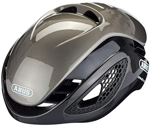 Abus Gamechanger Aero-Helm Fahrradhelm, Grau (dark grey), S (50-55 cm) - Fahrradhelme mit optimaler Aerodynamik und Forced Air Cooling Technology für ein angenehmes Kopfklima – ideal für Rennradfahrer!