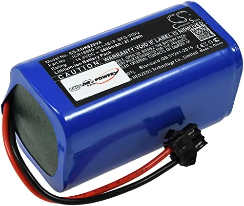Powery Akku für Proscenic 850T Staubsauger - Hochleistungsakku mit 2600 mAh für Proscenic 850T Saugroboter, sorgt für längere Laufzeiten und effiziente Reinigung.