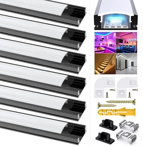 Schwarz LED Streifen Profil