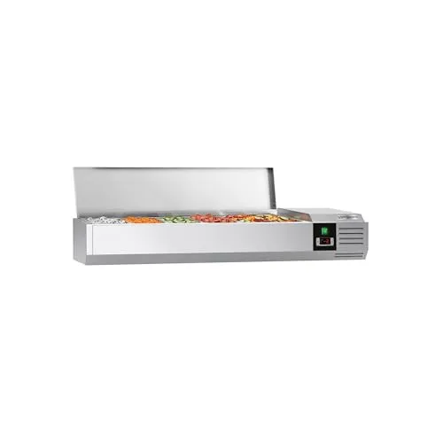 GGM Gastro Kühlaufsatzvitrine 1400x395mm für 6x GN 1/3