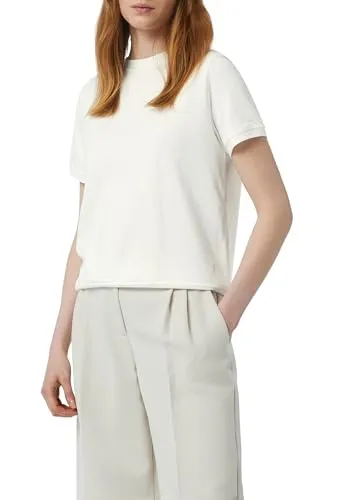 Comma T-Shirt mit Blusendetail im Fabricmix