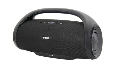 Binko Q-66 - Bluetooth-Lautsprecher/Boombox, 2x30W, tragbar, schwarz