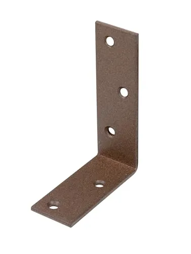 Alberts 822187 DURAVIS® Balkenwinkel - Rostbraun, 50er Set - Ungleichschenkliger Balkenwinkel mit dekorativer Duplexbeschichtung für verdeckte Montagen. Ideal für stabile Konstruktionen. 20 Jahre Herstellergarantie auf Qualität und Langlebigkeit.