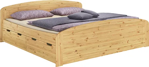 Funktionsbett Doppelbett 3 Bettkasten 180x200 Senioren Ehebett Massivholz Zubehör wählbar V-60.50-18ohne Zubehör
