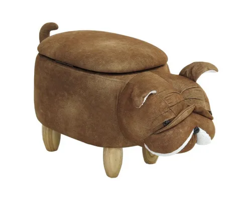 SVITA Sitzhocker Tierhocker mit Stauraum - Niedlicher Tierdesign Hocker - Sitzhocker im Tierdesign mit Stauraum, ideal für Kinder und Erwachsene. Weiche Polsterung und robuste Holzbeine sorgen für Komfort und Sicherheit. Perfekt zum Verstauen von Spielzeug und mehr!