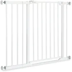 hauck Clear Step 2 - Kindersicheres Schutzgitter für Treppe und Tür - Sicherheitsgitter für 96-101 cm Breite, mit flachem Einstieg und einfacher 1-Hand-Öffnung, ideal für Treppen und Durchgänge – keine Stolperfalle!
