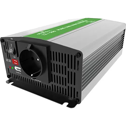 Offgridtec PSI Sinus Spannungswandler 500W - 12V auf 230V, hohe Effizienz mit max. Wirkungsgrad > 92% und zahlreiche Schutzfunktionen