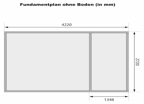 Produktbild Gartenhaus Schönborn 2 – Zweiraumhaus 38 mm naturbelassen