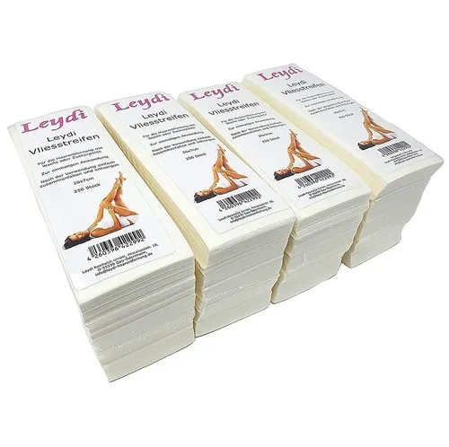 Leydi Enthaarungswachs mit 1000 Vliesstreifen von Leydi