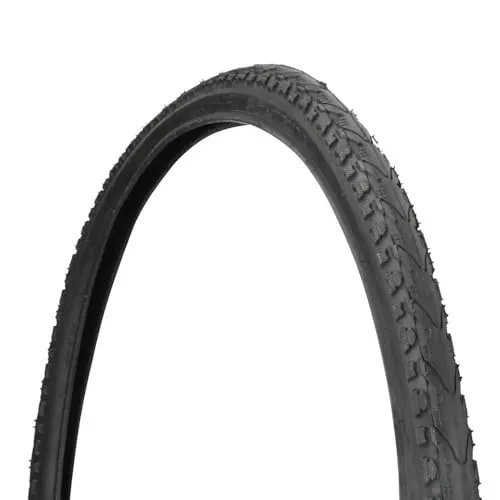 FISCHER Fahrradreifen 28 x 1,6 Trekking schwarz - Hochwertiger Drahtreifen für Trekkingräder, 28 Zoll groß und 1,6 Zoll breit, bietet optimale Stabilität und Komfort auf langen Fahrten.