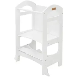 Joyz Kinderstuhl Montessori Lerntower – Verwandlungsfähiger Küchenhelfer - Stühle: Robuster Lernturm aus Holz mit integrierter Tafel für kreatives Spielen und Lernen. Ideal für Kinder ab 1 Jahr, fördert die Selbstständigkeit und soziale Interaktionen.
