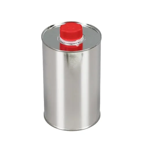 BenBow Weißblecheimer mit mit Schraubverschluss 1,1L x10 Weißblechdose, Blechdose, Metalldosen Leer für Öle, Farben, Lacke, Reinigungsflüssigkeiten, Kraftstoffzusätze