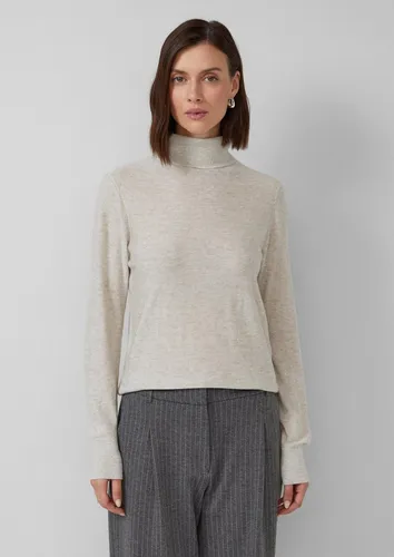 s.Oliver Longpullover Strickpullover Rollkragenpullover mit feinen Pailletten