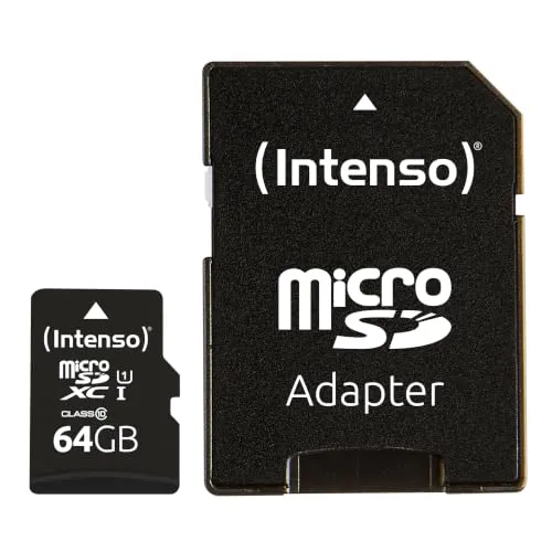 Intenso Premium microSDXC 64GB Class 10 UHS-I Speicherkarte von Intenso