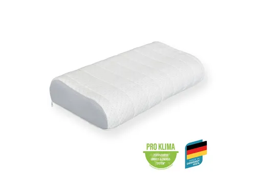 Beco Nackenstützkissen VarioMed – Ergonomisches Kissen für optimalen Schlaf - Kopfkissen mit Gelschaumkern für besten Schlafkomfort, geeignet für Hausstauballergiker und pflegeleicht bei 60°C waschbar.