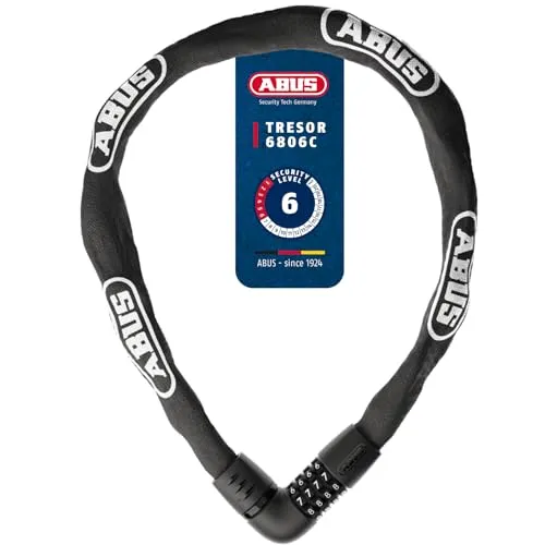 Abus Tresor 6806C/85 Fahrradschloss schwarz - Robustes und flexibles Fahrradschloss von Abus, ideal für den täglichen Einsatz. Sicher und zuverlässig für den Schutz Ihres Fahrrads.