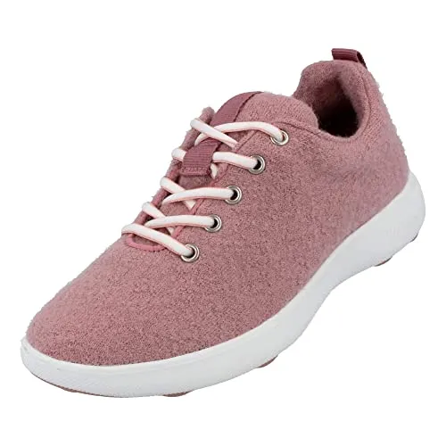 HAFLINGER Wool Sneaker Everyday Rosenholz, Gr. 36 - Hausschuhe aus reinem Wollfilz, atmungsaktiv und perfekt für warme Füße. Der großzügige Schnitt sorgt für hohen Tragekomfort und ein angenehmes Fußklima.