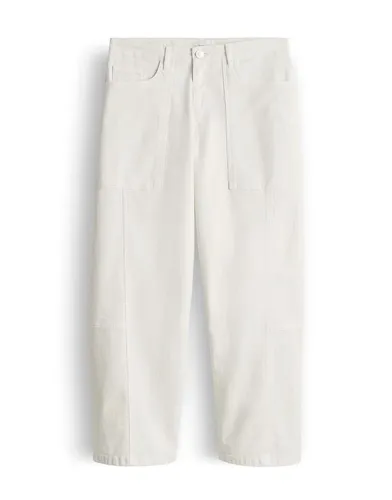 OPUS Damen Barrel Jeans LOLAH Bloom aus Dry Indigo® in weiß von OPUS
