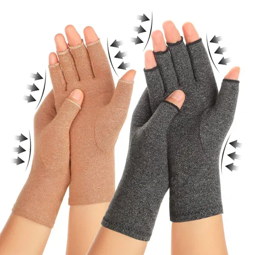 Zexhoor 2 Paar Kompressionshandschuhe gegen Arthritis, Größe S