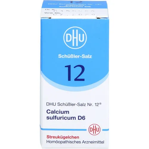 BIOCHEMIE DHU 12 Calcium sulfuricum D 6 Globuli 10 g