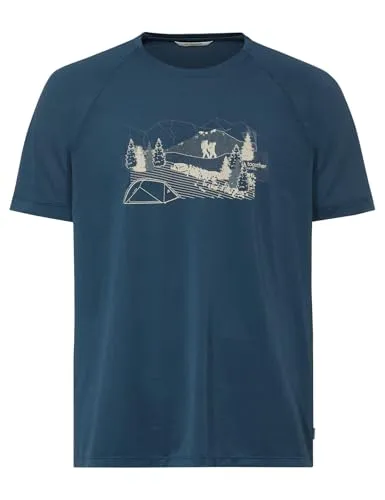 Vaude Gleann T-Shirt II in Blau - Größe M - Schnelltrocknendes und pflegeleichtes T-Shirt für Reisen und Wanderungen. Mit Stretch für optimale Bewegungsfreiheit. Material: 95% recyceltes Polyester, 5% Elasthan. Entdecken Sie weitere Vaude Produkte bei Bergfreunde.de!